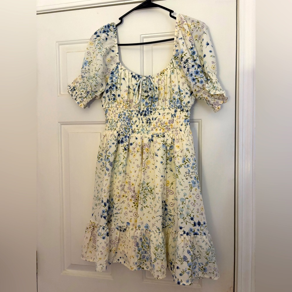 Altar’d State Spring Floral Mini Dress (Size L)